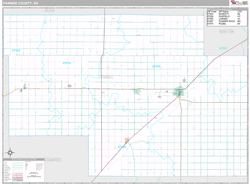 Pawnee County, KS Wall Map