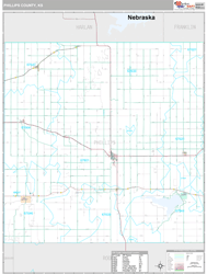 Phillips County, KS Wall Map