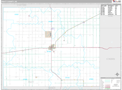 Pratt County, KS Wall Map