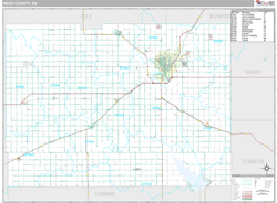 Reno County, KS Wall Map