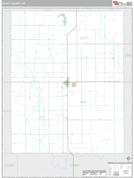 Scott County, KS Wall Map