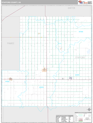 Stafford County, KS Wall Map