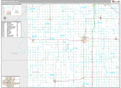 Sumner County, KS Wall Map