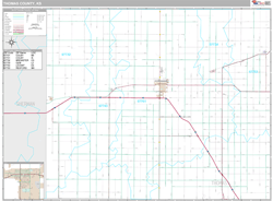 Thomas County, KS Wall Map