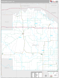 Wabaunsee County, KS Wall Map