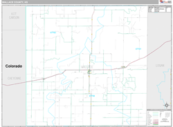 Wallace County, KS Wall Map