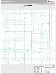 Washington County, KS Wall Map
