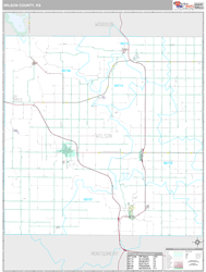 Wilson County, KS Wall Map