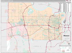 Wyandotte County, KS Wall Map