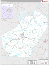 Adair County, KY Wall Map