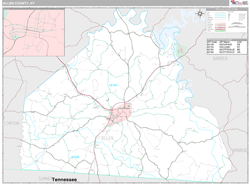 Allen County, KY Wall Map