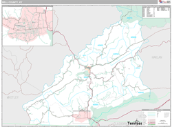 Bell County, KY Wall Map