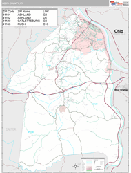 Boyd County, KY Wall Map