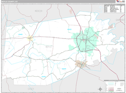 Boyle County, KY Wall Map