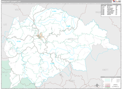 Breathitt County, KY Wall Map