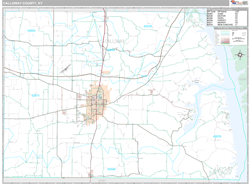 Calloway County, KY Wall Map