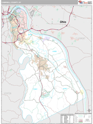 Campbell County, KY Wall Map