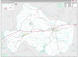 Carter County, KY Wall Map