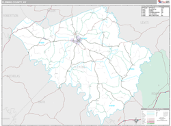 Fleming County, KY Wall Map