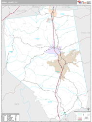 Grant County, KY Wall Map