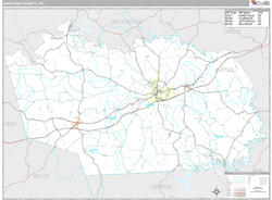 Grayson County, KY Wall Map