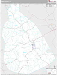 Green County, KY Wall Map