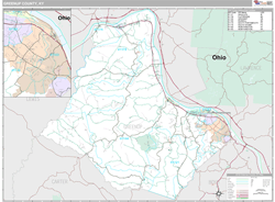 Greenup County, KY Wall Map