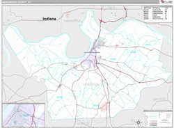 Henderson County, KY Wall Map