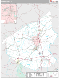 Hopkins County, KY Wall Map