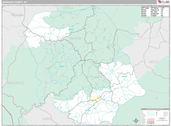 Jackson County, KY Wall Map