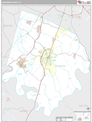 Jessamine County, KY Wall Map