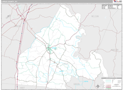 Larue County, KY Wall Map