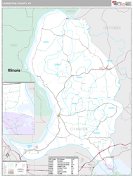 Livingston County, KY Wall Map