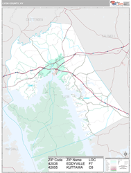Lyon County, KY Wall Map