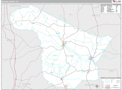 McLean County, KY Wall Map