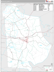 Metcalfe County, KY Wall Map