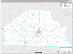 Monroe County, KY Wall Map