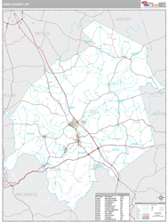 Ohio County, KY Wall Map