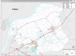 Oldham County, KY Wall Map