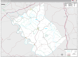 Owen County, KY Wall Map