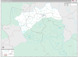 Owsley County, KY Wall Map