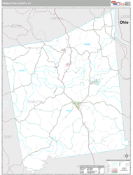 Pendleton County, KY Wall Map