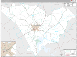 Taylor County, KY Wall Map