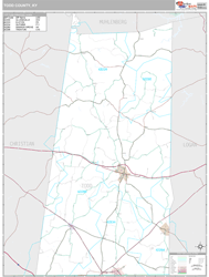 Todd County, KY Wall Map