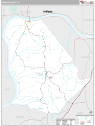 Trimble County, KY Wall Map