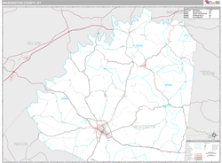 Washington County, KY Wall Map