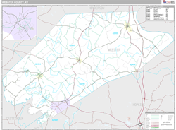 Webster County, KY Wall Map
