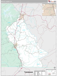 Whitley County, KY Wall Map