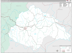 Wolfe County, KY Wall Map