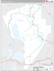 Assumption County, LA Wall Map